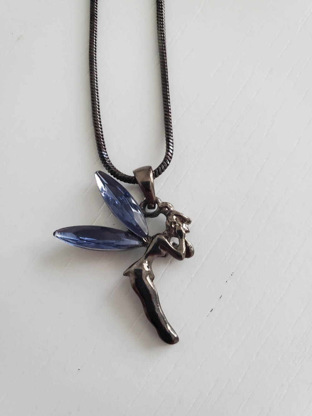 Blue Fairy Pendant Necklace - Women's Jewelry
